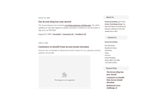 Desktop Screenshot of blog.access-accounts.com